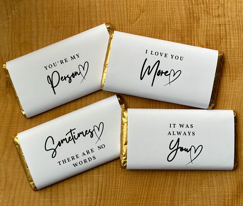 Love Quote Chocolate Wrapper, Anniversary, Valentine's Gift - Etsy