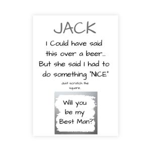 Divertente personalizzato / umorismo vuoi essere il mio testimone di nozze? Vuoi essere il mio testimone di nozze? Matrimonio, Testimone di nozze, Usher, Groomsman, BIRRA