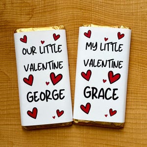 gepersonaliseerde valentijnsverpakking chocoladereep, cadeau, valentijnscadeau voor kinderen, onze kleine, mijn kleine, zoon, dochter, kleindochter, kleinzoon