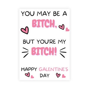 Cartão de melhor amiga, Cartão de Galentines, Melhor amiga, Melhor amiga, Feliz dia das Galentines, Amizade, Cadela