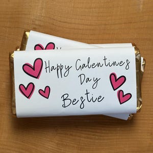 embalagem personalizada para barra de chocolate Galentine's, Melhor amiga, Presente, Presente Galentines, Novidade, Amizade, Amigo, Feliz dia das Galentines