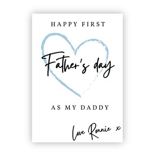 OFFRE SPÉCIALE, Première carte de fête des pères, personnalisée, pour papa ou grand-père, Bonne première fête des pères, papa, grand-père