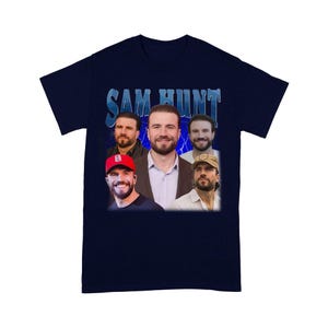 Retro grafisch T-shirt Sam Hunt | Fanshirt countrymuziek | Uniseks concert-T-shirt | Cadeau in vintagestijl voor hem of haar