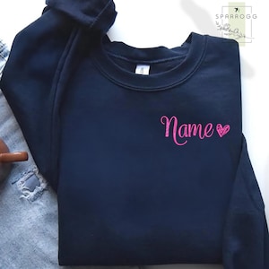 Custom Name Comfort Colors Shirt, Personalized Embroidered Tee, Monogram Gift, Custom Text T-Shirt, Birthday Gift for Her