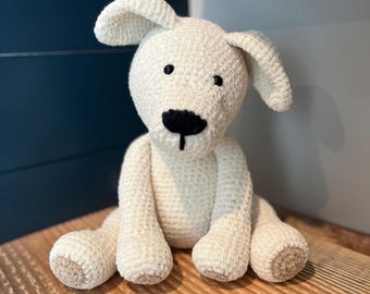 イングリッシュクリームゴールデンレトリバーのぬいぐるみ：手作りの