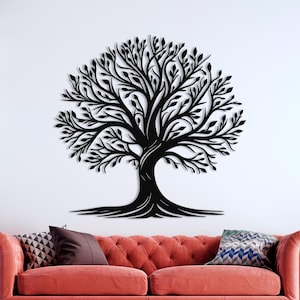 Tree of Life Metal Wall Decor, Large Wall Art, Nature Inspired, Livingroom Decor, Yard Wall Art, Outdoor Decor, Nature Scenery, Home Gifts