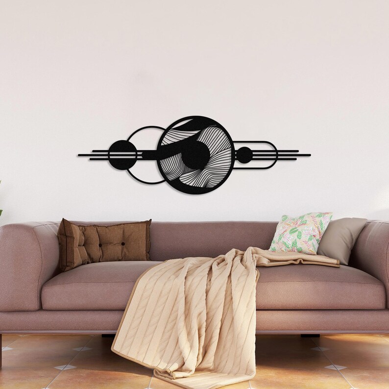 Abstract Metal Wall Decor: Geometric Modern Sculpture - Etsy