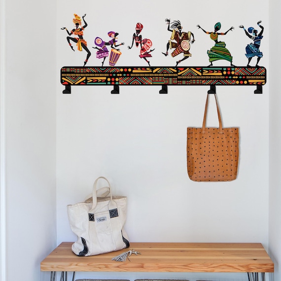 Kokopelli Metal Coat Rack: African Dance Wall Decor Canada