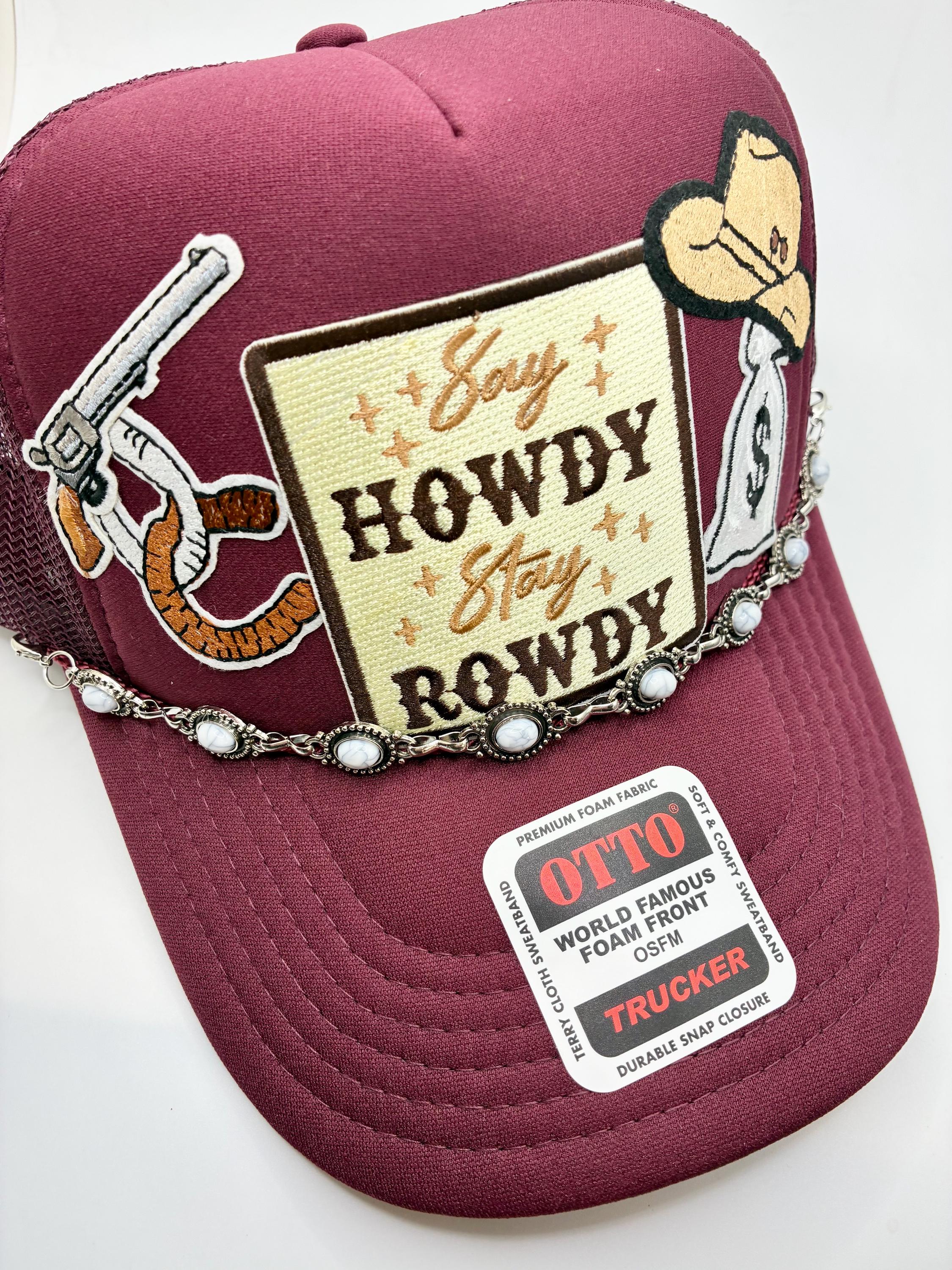 Say Howdy Stay Rowdy Trucker Hats - Etsy display picture 1