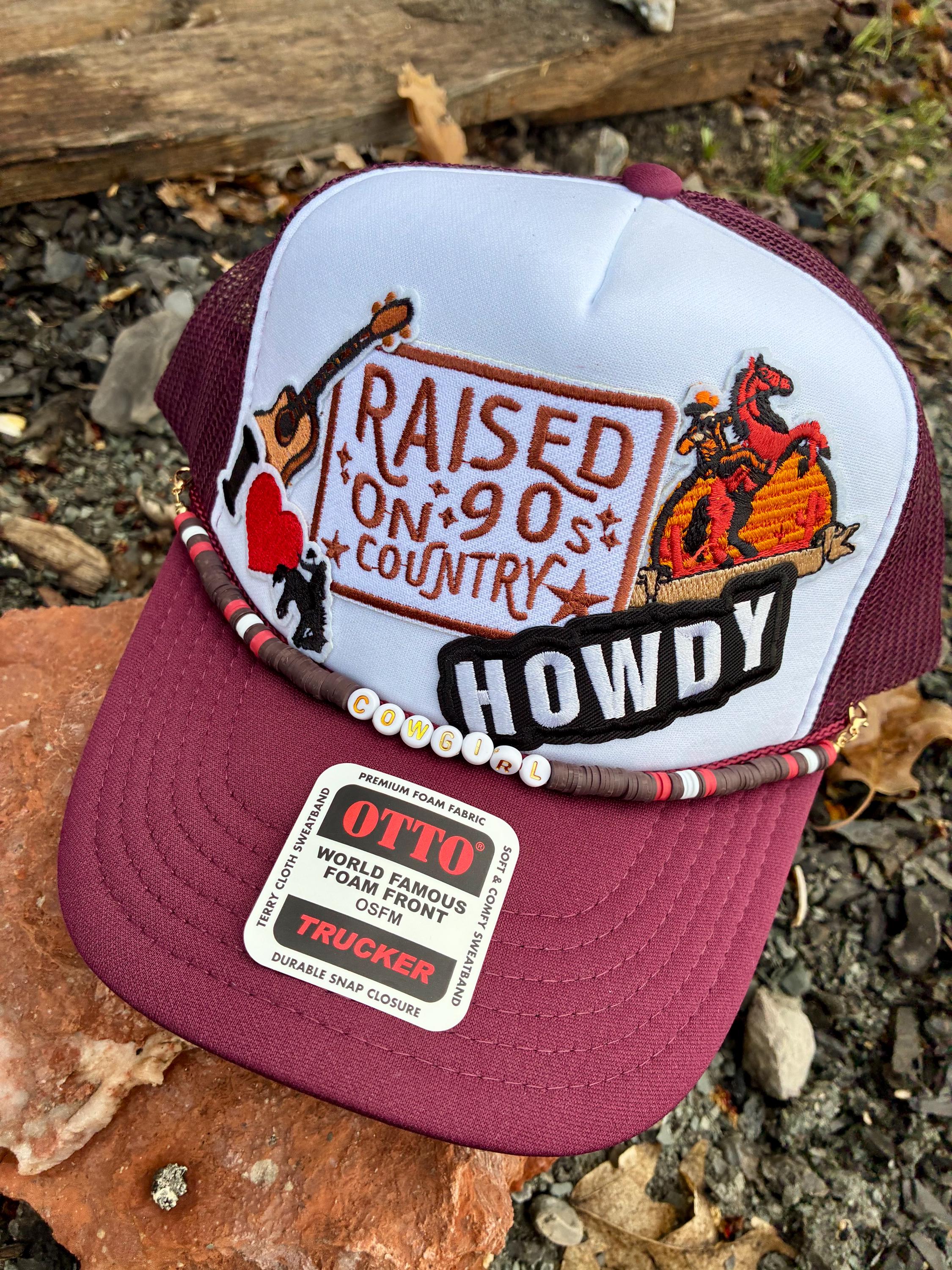 Maroon Western Hat - Etsy display picture 2