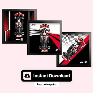 Haas VF-24 F1 Racing Car Wall Art: Speed Champions Style (Digital Download)