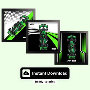 Kick Sauber C44 F1 Wallboard: Speed Champions Style (Digital Printable)