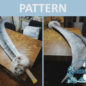 Tessaiga inspired great sword cosplay costume pattern blueprint