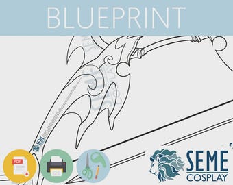 Sorey Bow - Pattern | Lifesize 1:1 Template Blueprint
