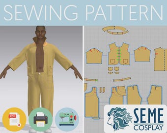 Falchi | Costume da eroe | Modello di cucito