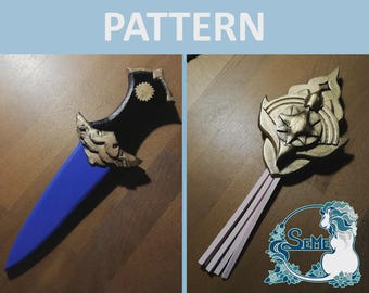 FE3H | Byleth costume | dagger + medallion accessories | pattern blueprint