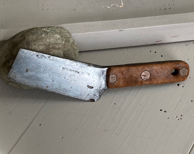 Vintage Hack Knife, Bell System Lineman Cleaver, Cable Splitting, Old ...