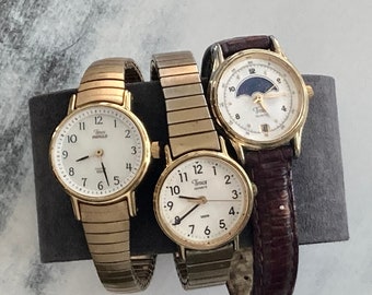 Timex Womens Quartz Watch With Genuine Leather Speidel Band & Gold-Tone Case Timex Womens Quartz Watch With Genuine Leather Speidel Band  main image 3