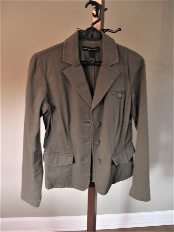 Vintage Khaki Green Jacket Ladies 