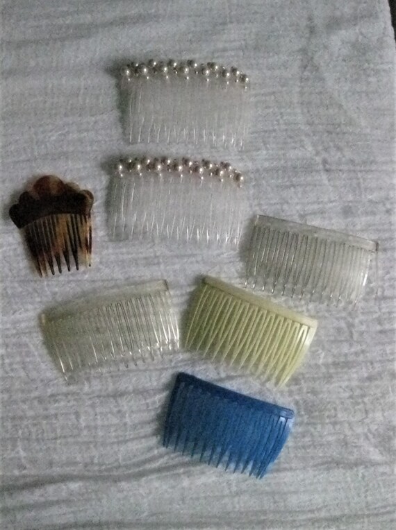 Hair Combs, 7 Assorted Fashion Decorative Hair Ac… - image 1