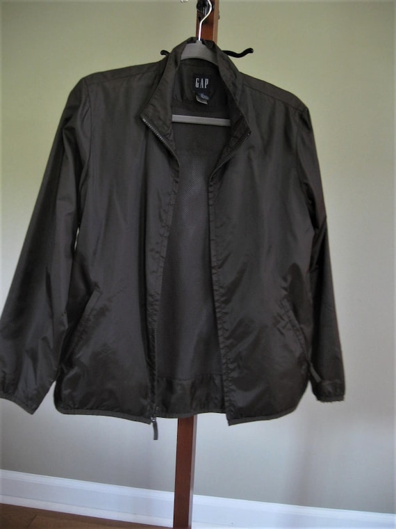 Vintage GAP Jacket, Brown Zipper with Nylon Lining