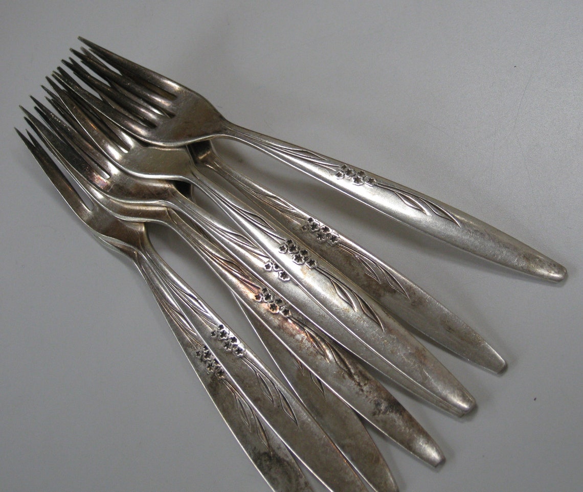 Vintage Oneida Community Silverplate Flatware 8 Forks and 9 Etsy