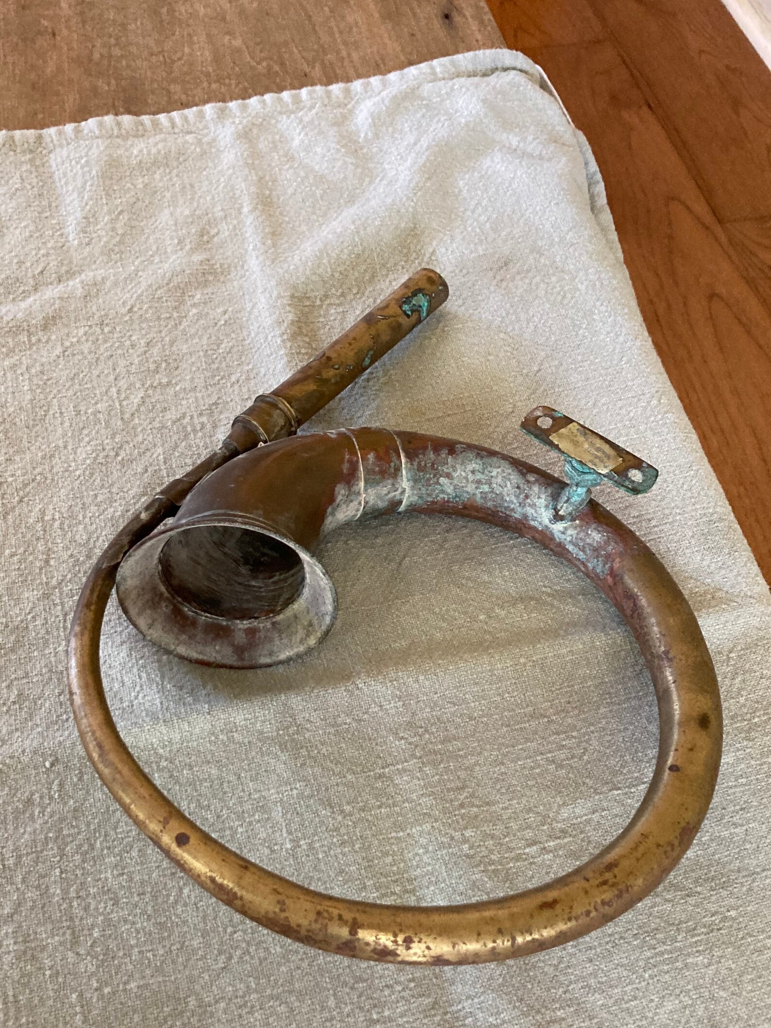 Vintage Brass Car Horn Old and Worn Automobile Part Garage Etsy