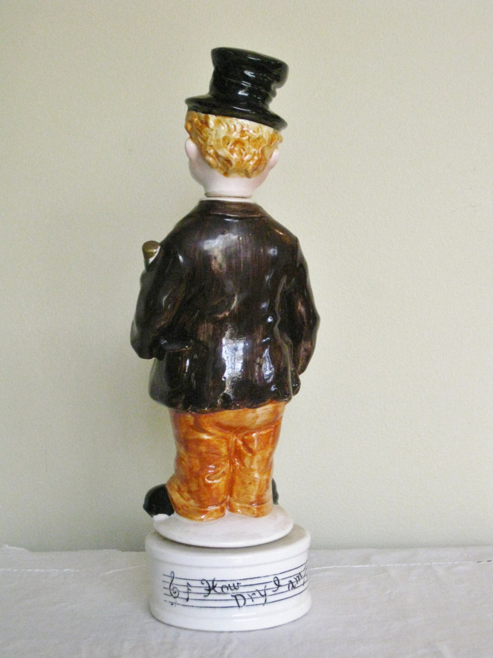 vintage musical whiskey decanter