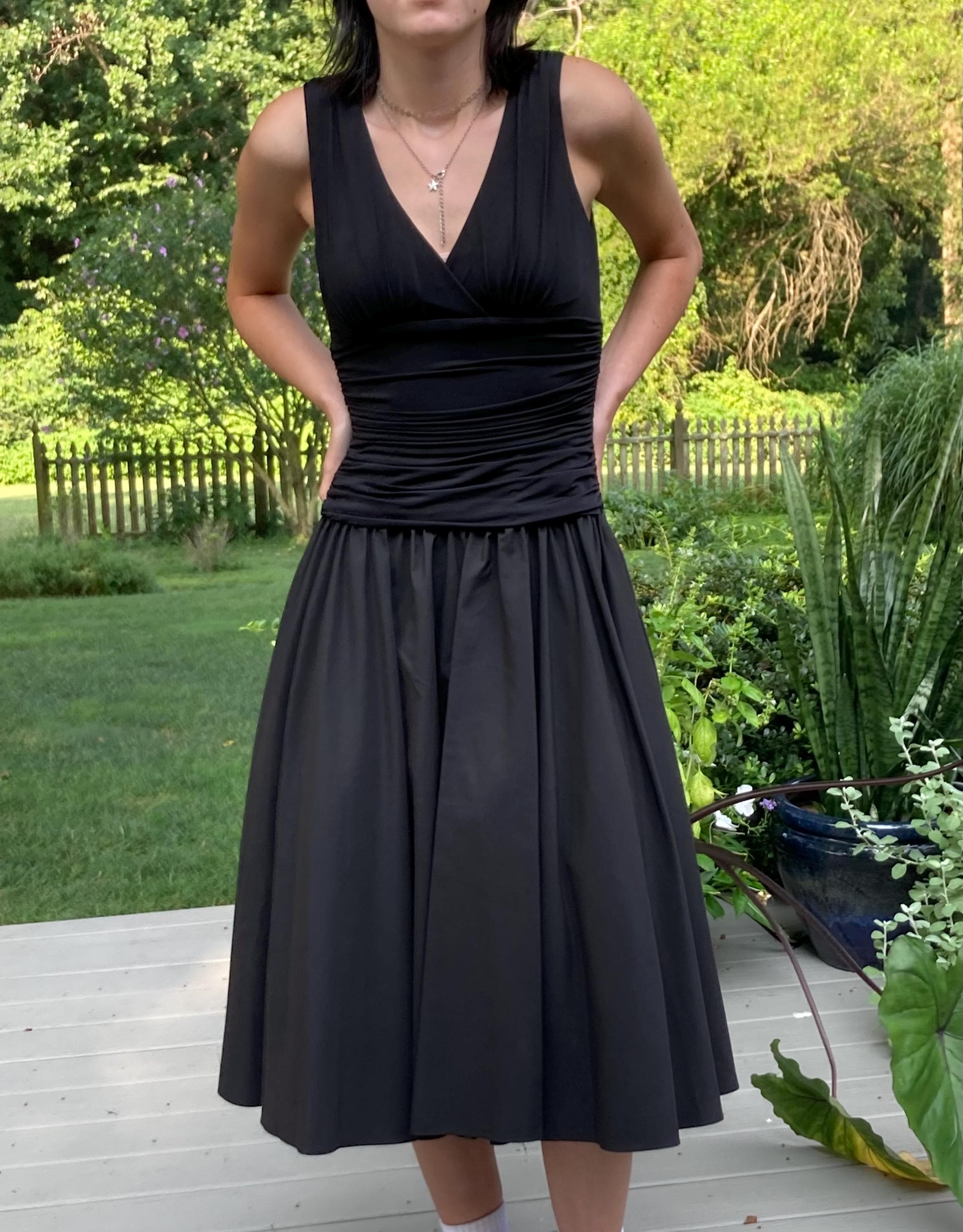 max and cleo black dress Cleo Slit Dress – Nude&Noire