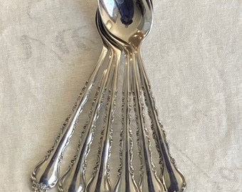 6 Teaspoons, Stainless by International Silver Deluxe, Gigi Pattern 1972 -1988 Discontinued