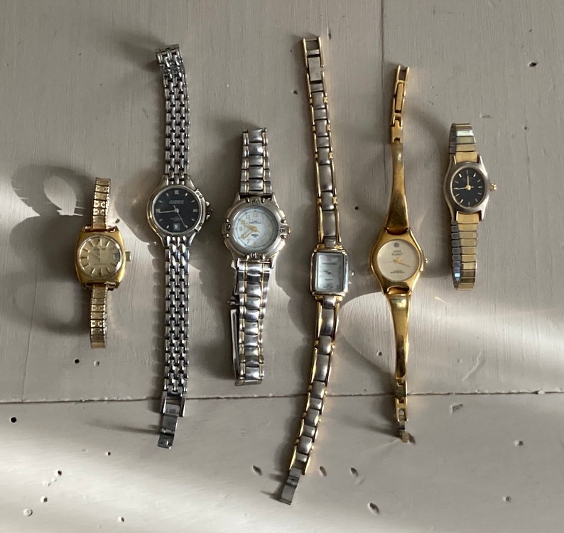 6 Vintage Ladies Wrist Watches Assorted Mixed Lot Repurpose Etsy