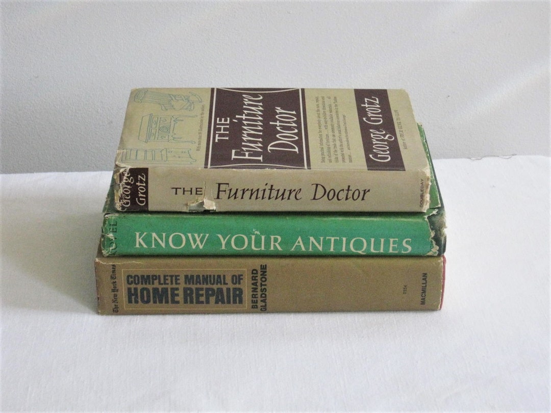 3 Home Repair Books Furniture Doctor Vintage Book Bundle Etsy