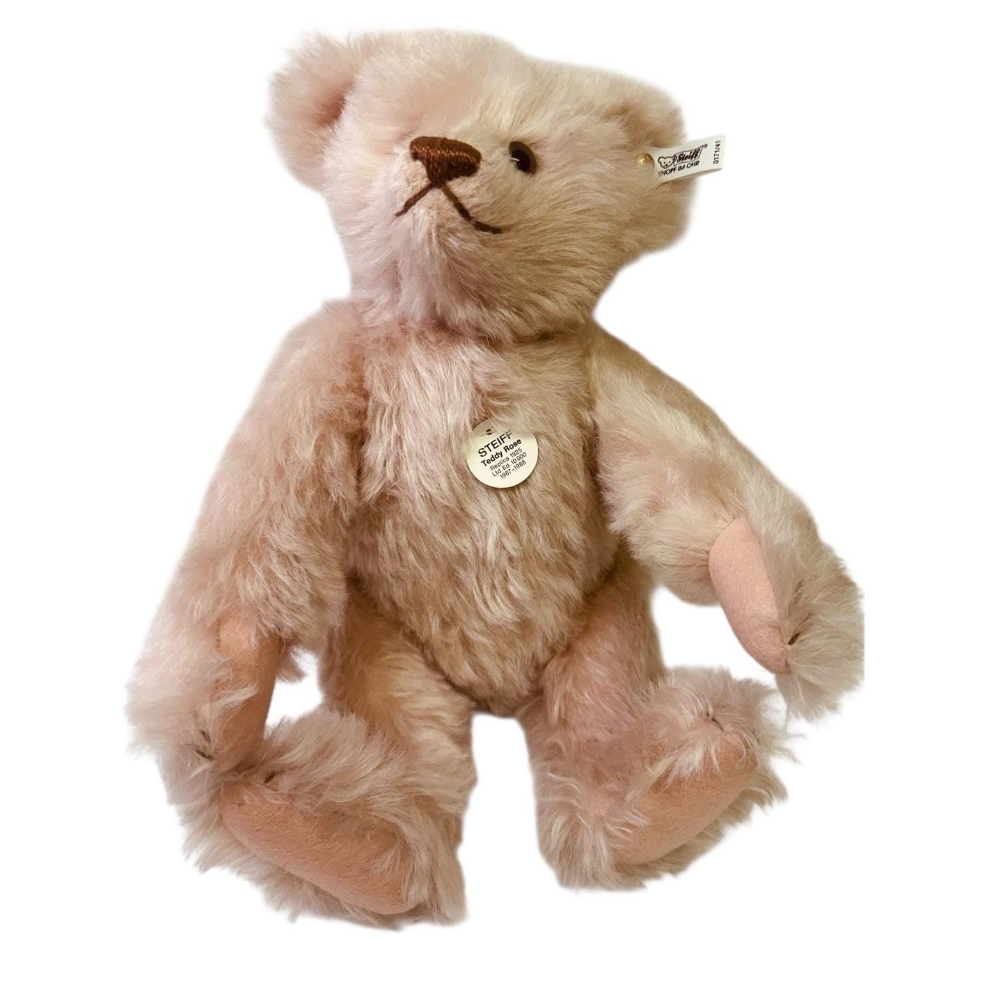 STEIFF Teddy Rose Bear 1987-1988 0171/41 1925 Replica LTD Ed 3324