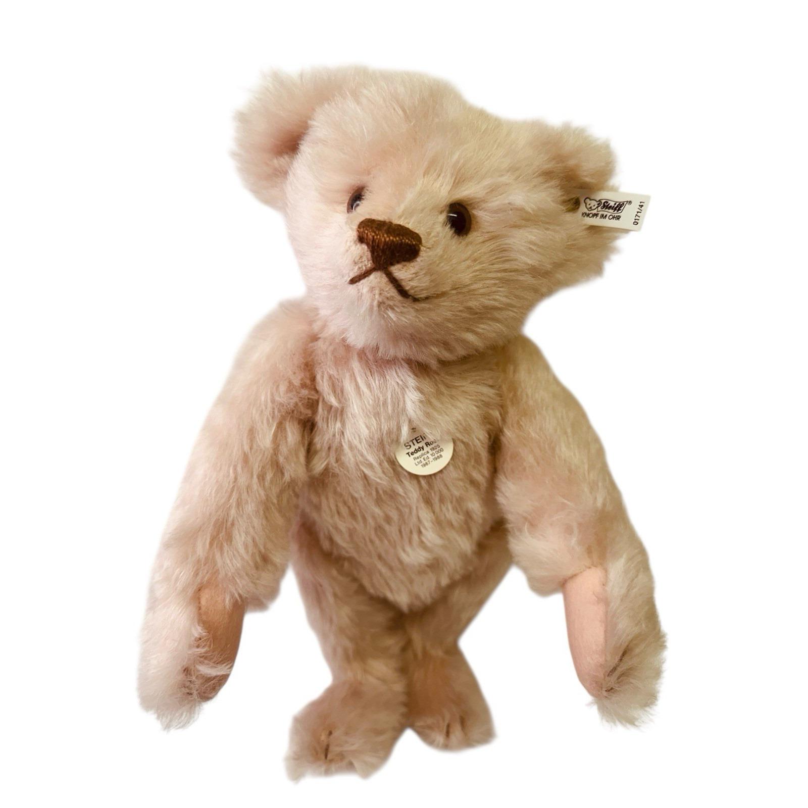 STEIFF Teddy Rose Bear 1987-1988 0171/41 1925 Replica LTD Ed 3324
