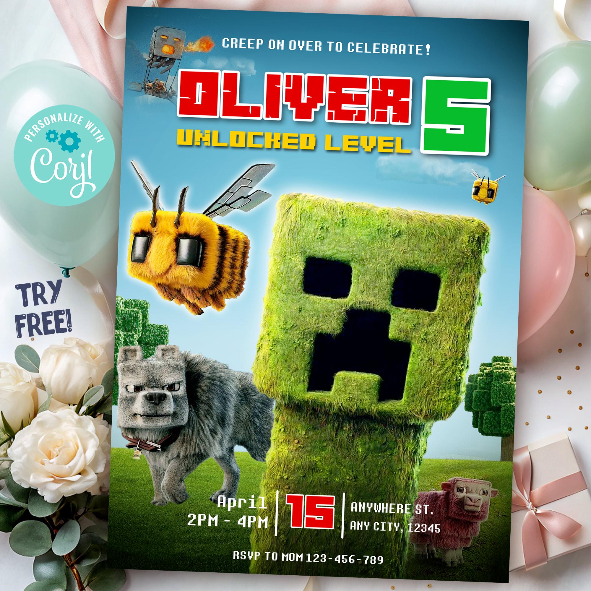 Minecraft Movie Invite (Corjl)