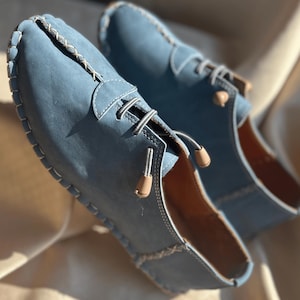Barefoot Zero Drop Oxford For Women, Red, All Leather Shoes, Zero Drop, Earthing Flat, Gift for Her, Grounding Wider All Leather Shoes