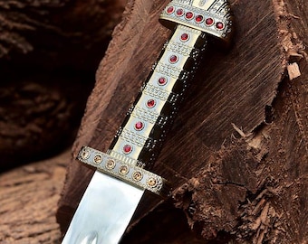 Handmade Ragnar Lothbrok Viking Sword – Medieval Replica with Scabbard