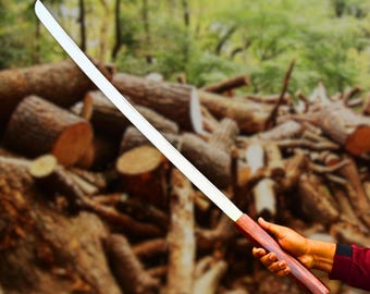 Espada Tanto japonesa forjada à mão: Lâmina Samurai Full Tang com bainha de jacarandá.
