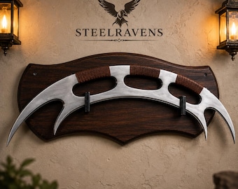 Star Trek Klingon Bat'leth Sword Handmade Stainless Steel Replica Cosplay Display Collectible Fantasy Wall Decor Gift