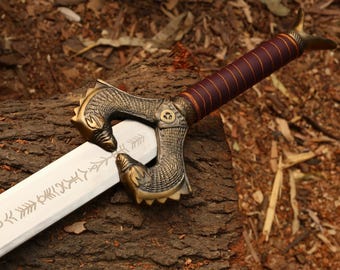 Wonder Woman Sword Replica – Handmade Stainless Steel Fantasy Sword, Amazon Warrior Collectible, Cosplay Display Decor, Anniversary Gift