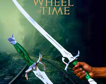 Handmade Wheel of Time Heron Mark Sword | Full Tang Steel, Fantasy Replica