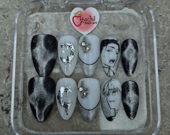 Alien Stage Press on Nails | Ivantill | Handmade Nails | Gel Nails