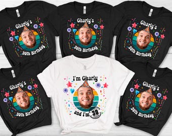 Camisetas de cumpleaños personalizadas, camisetas de cumpleaños personalizadas, camisetas grupales personalizadas, camisetas de cumpleaños con foto personalizada, camisetas de cumpleaños para mujer