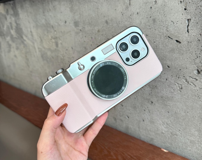 Retro Camera Phone Case for iPhone 13 -iPhone 16 Series,  Phone Case Suitable for Photography