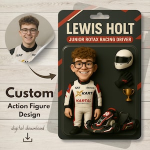 Personalized AI Action Figure Design | Digital Figurine | Custom Portrait Gift for Him | AI Action Figure