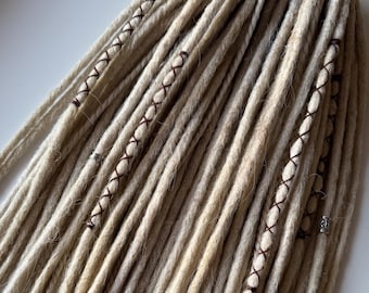 Blonde Synthetic Double-Ended Dreads | Boho Crochet Hair Extensions