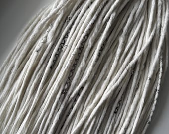 Platinum White Crochet Dreadlocks: Double Ended Synthetic Hair Extensions
