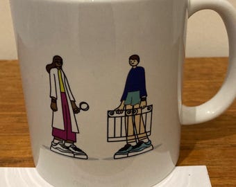 Funny mug design for runners - "Do you do gate analysis?"