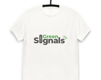 グリーンシグナルズロゴホワイトクラシックTシャツ