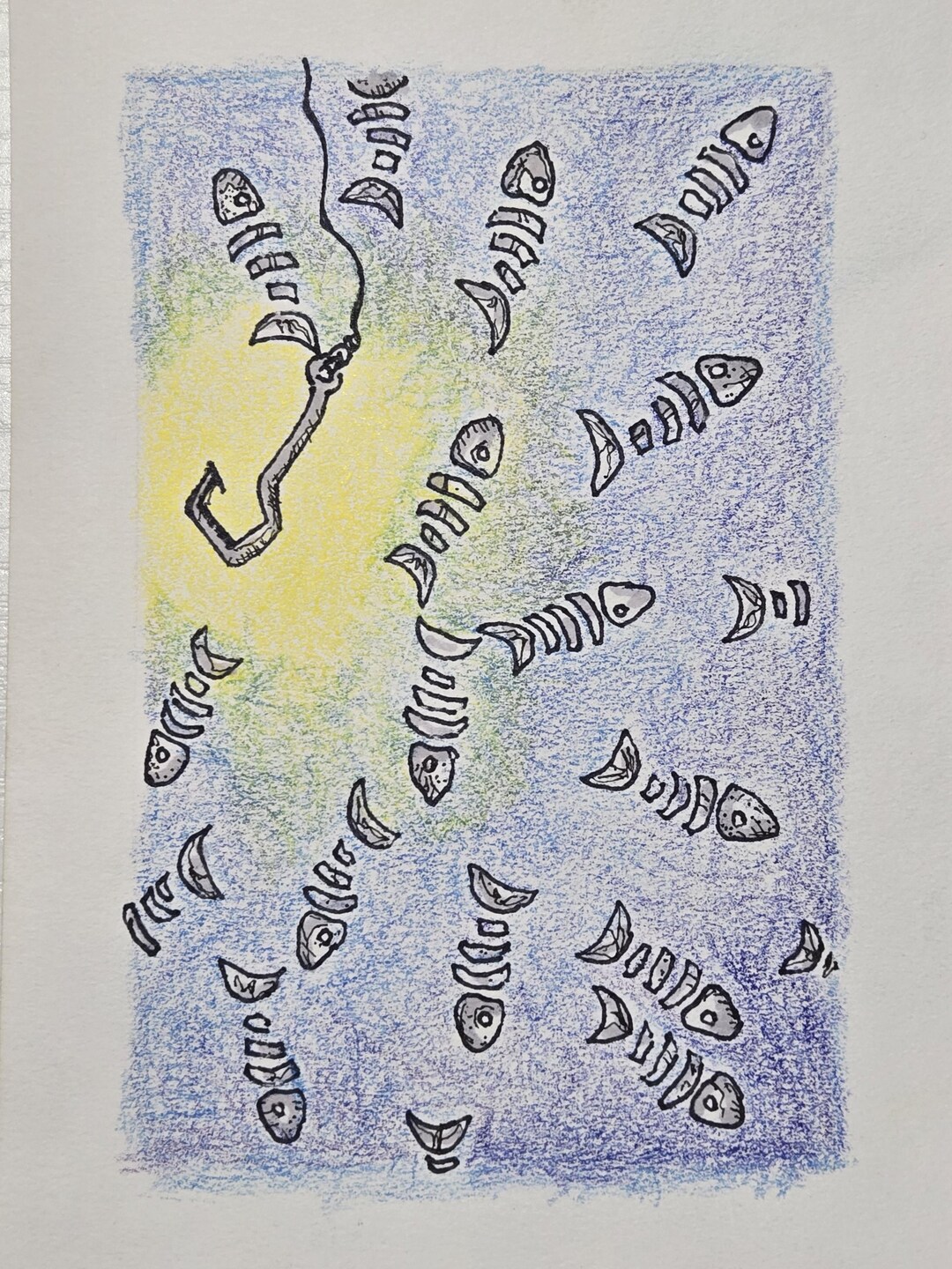 Downloadable Digital Pen and Ink Fish Prints for Wall Decor and ...